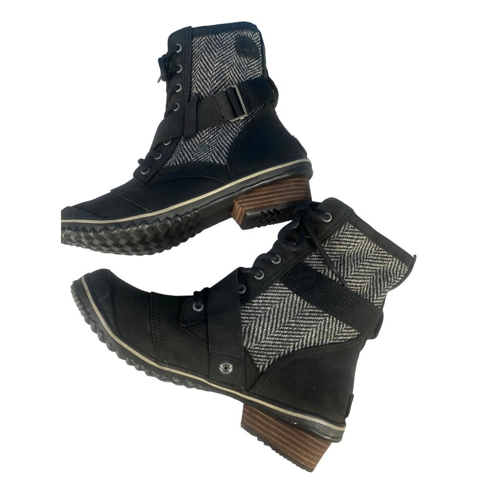 NWOB Sorel Womens Herringbone Slimboot Lace Boot Women's 10, No box - Picture 3 of 17